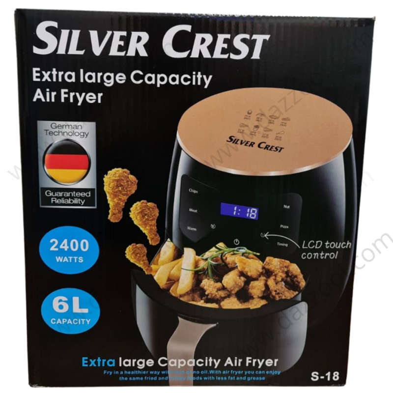 Silver Crest Extra Large Capacity Air Fryer 2400 Watts 6L