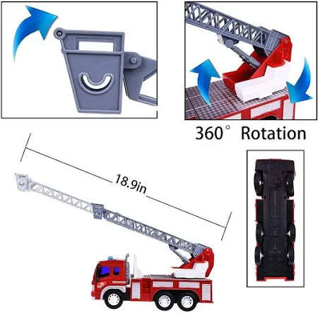 Firefighter Friction-Powered Toy