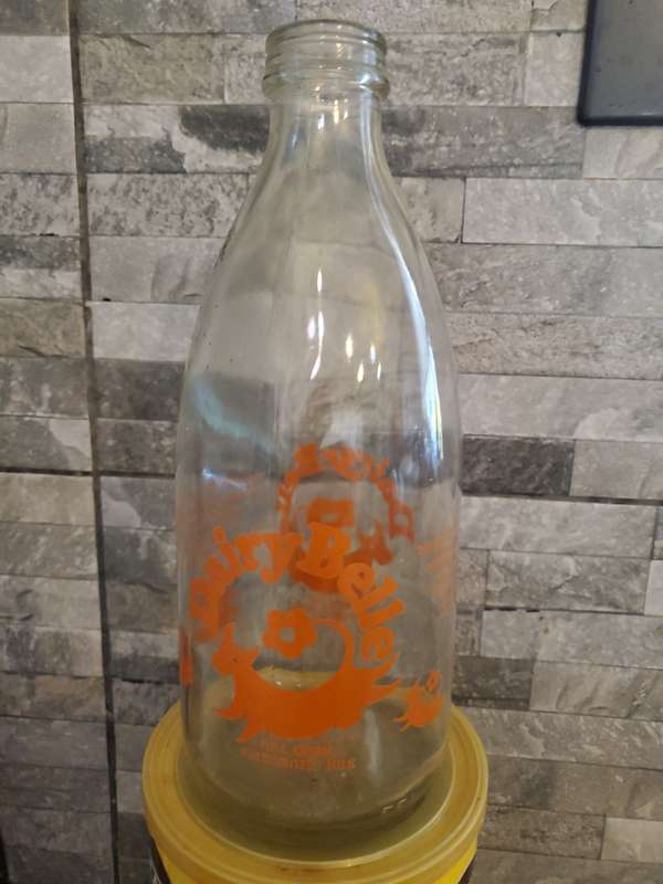 Vintage Dairy Belle glass milk bottle