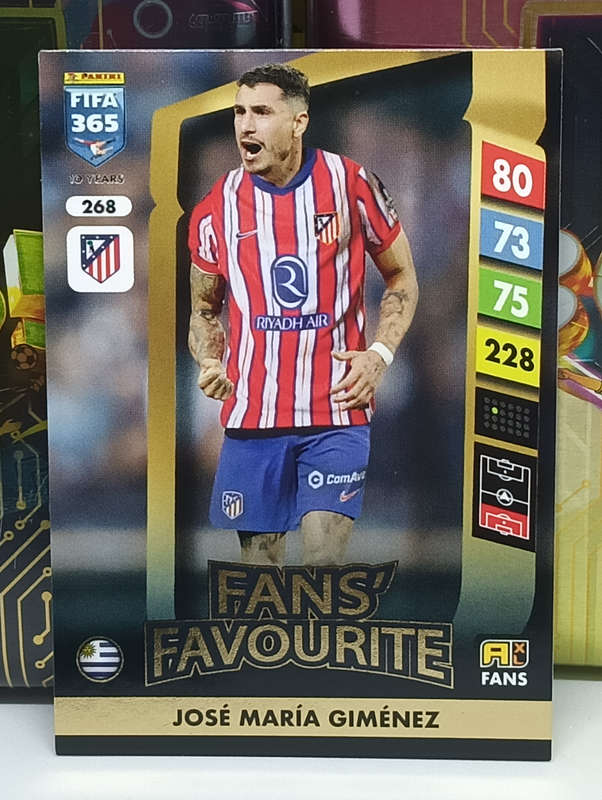 PANINI- FIFA365 2025- FANS FAVOURITE- JOSE MARIA GIMENEZ #268