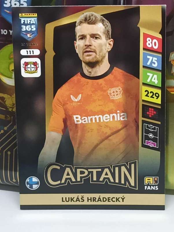 PANINI- FIFA365 2025- CAPTAIN- LUKAS HRADECKY #111