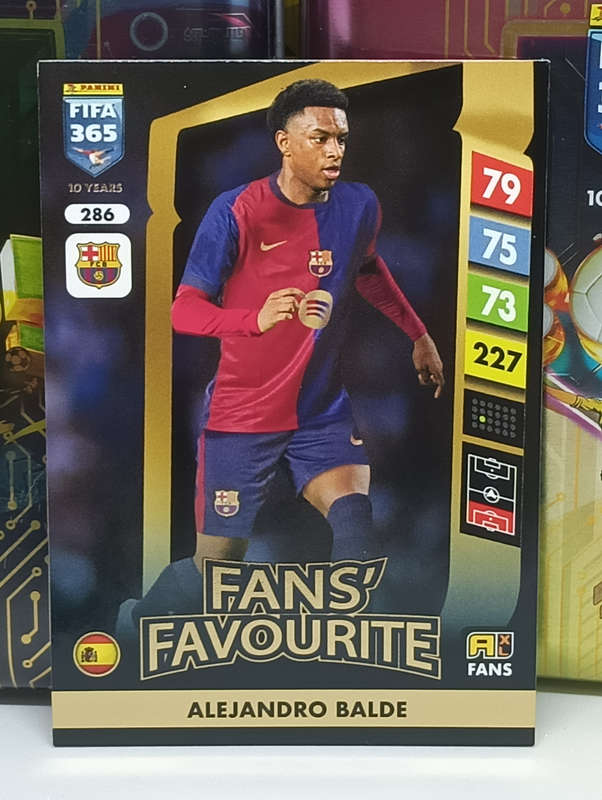 PANINI- FIFA365 2025- FANS FAVOURITE- ALEJANDRO BALDE #286