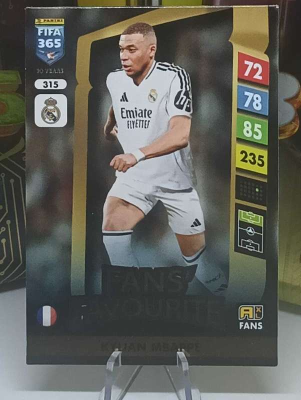 PANINI- FIFA365 2025- FANS FAVOURITE- KYLIAN MBAPPE #315
