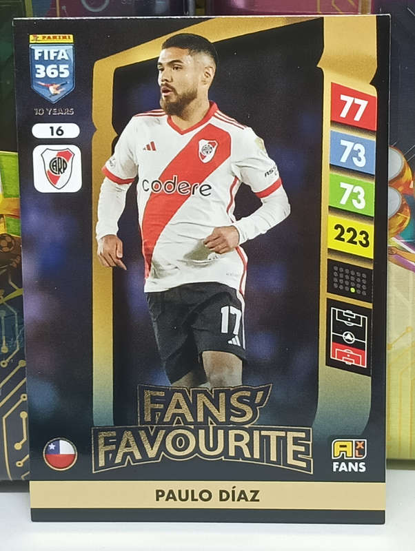 PANINI- FIFA365 2025- FANS FAVOURITE- PAULO DIAZ #16