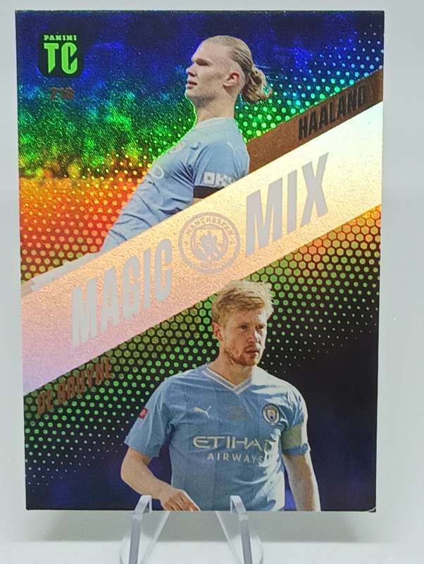 HAALAND/ DE BRUYNE- PANINI- TOP CLASS 2024- MAGIC MIX- FOIL #218