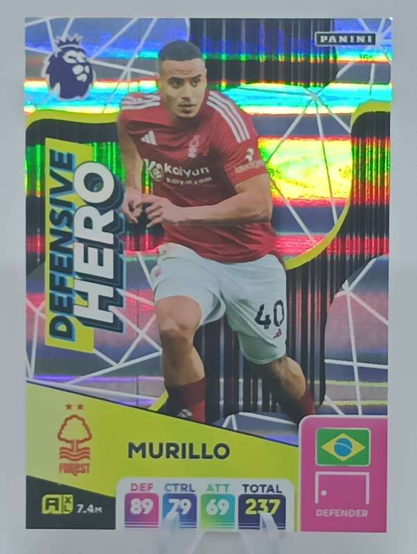 2024/25- PANINI- ADRENALYN XL- PREMIER LEAGUE- DEFENSIVE HERO- MURILLO #386