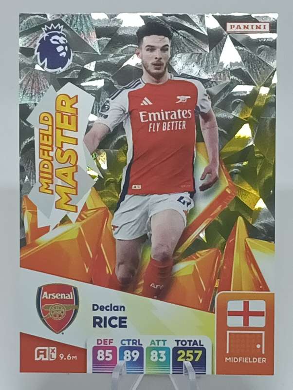 2024/25- PANINI- ADRENALYN XL- PREMIER LEAGUE- MIDFIELD MASTER- DECLAN RICE #397