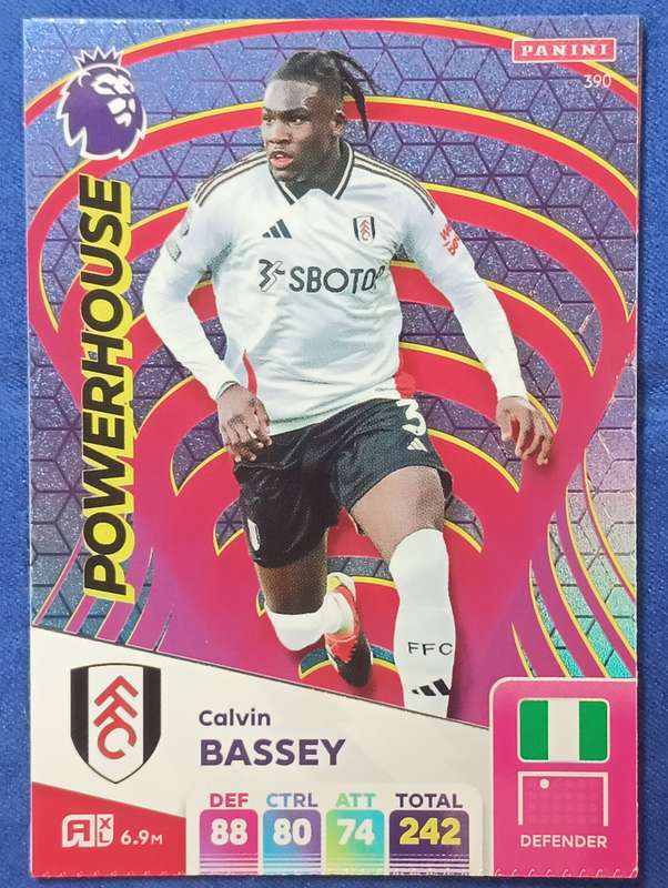 2024/25- PANINI- ADRENALYN XL- PREMIER LEAGUE- POWERHOUSE- CALVIN BASSEY #390