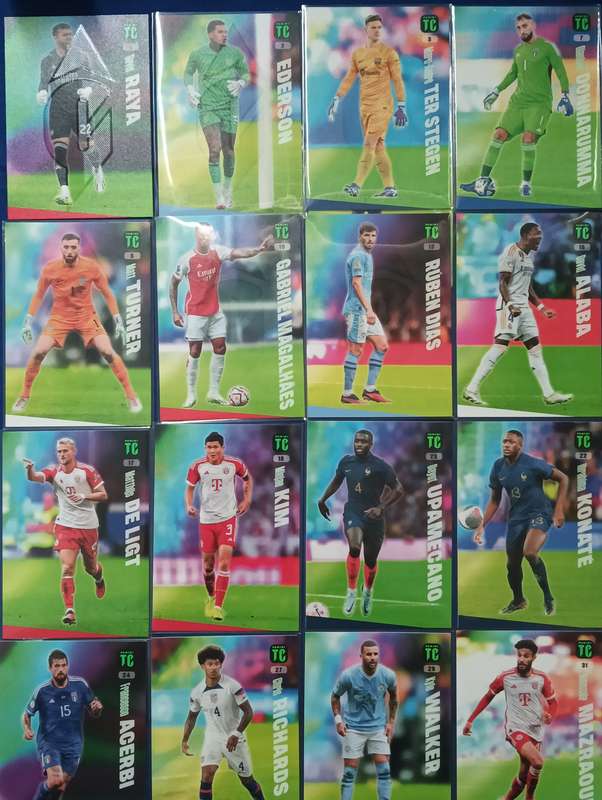SOCCER CARDS- PANINI- TOP CLASS 2024- LOT OF 117 CARDS. NO DOUBLES