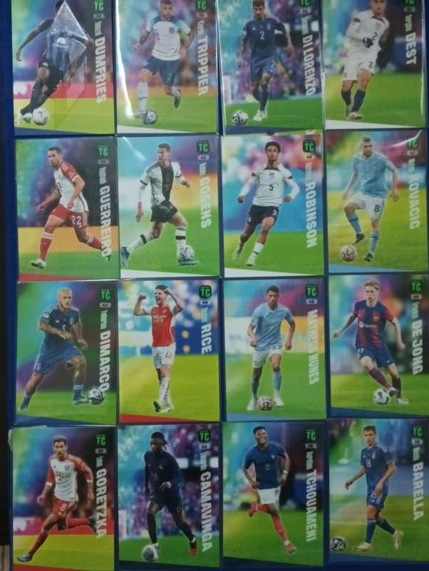 SOCCER CARDS- PANINI- TOP CLASS 2024- LOT OF 117 CARDS. NO DOUBLES