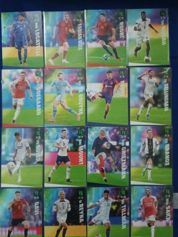SOCCER CARDS- PANINI- TOP CLASS 2024- LOT OF 117 CARDS. NO DOUBLES