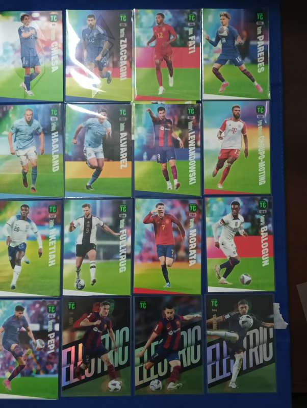 SOCCER CARDS- PANINI- TOP CLASS 2024- LOT OF 117 CARDS. NO DOUBLES