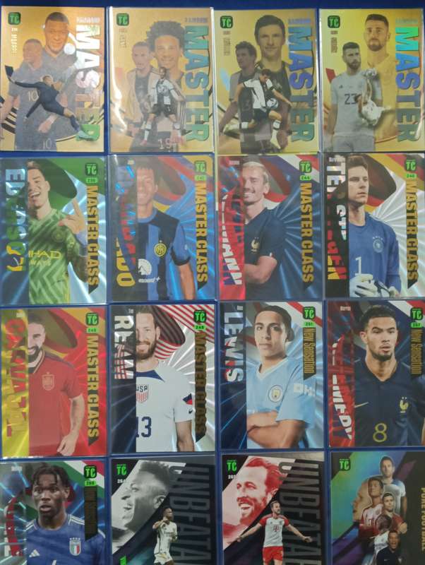 SOCCER CARDS- PANINI- TOP CLASS 2024- LOT OF 117 CARDS. NO DOUBLES