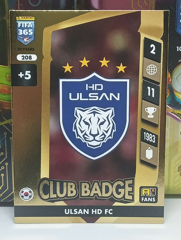 PANINI- FIFA365 2025- CLUB BADGE- ULSAN HD FC #208
