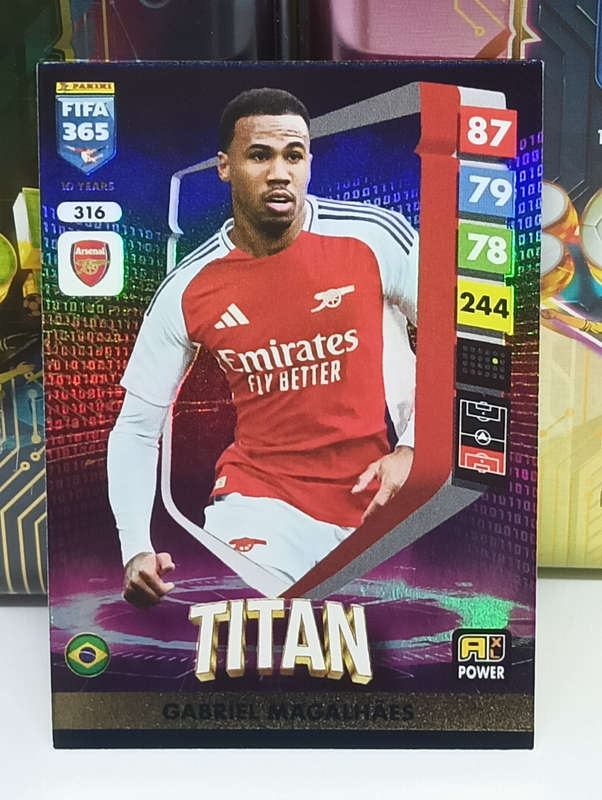 PANINI- FIFA365 2025- TITAN- GABRIEL MAGALHAES #316