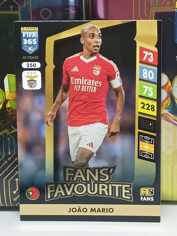 PANINI- FIFA365 2025- FANS FAVOURITE- JOAO MARIO #250