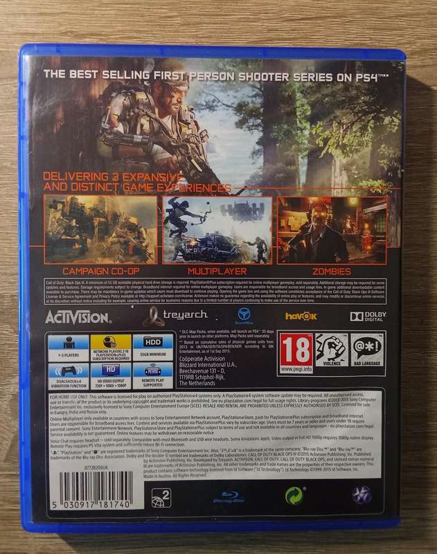 PS4 Call of Duty Black Ops 3