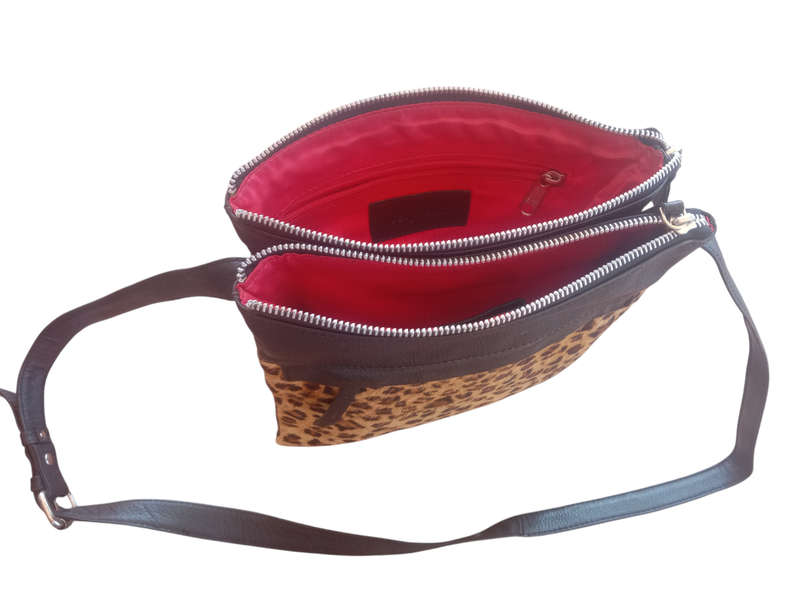Genuine Leather Crossbody Handbag