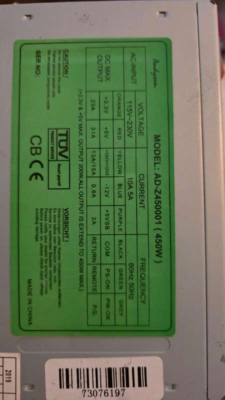 2X 450W Power Supplies & Ram (Please Read description)