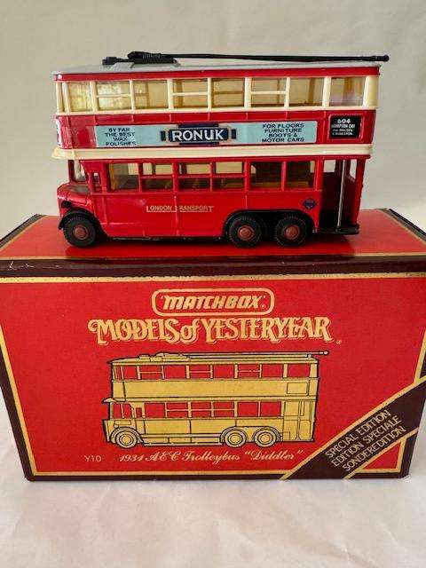 Matchbox MOYY Y10 - Special Edition - 1931 A&E Trolleybus "Diddler"