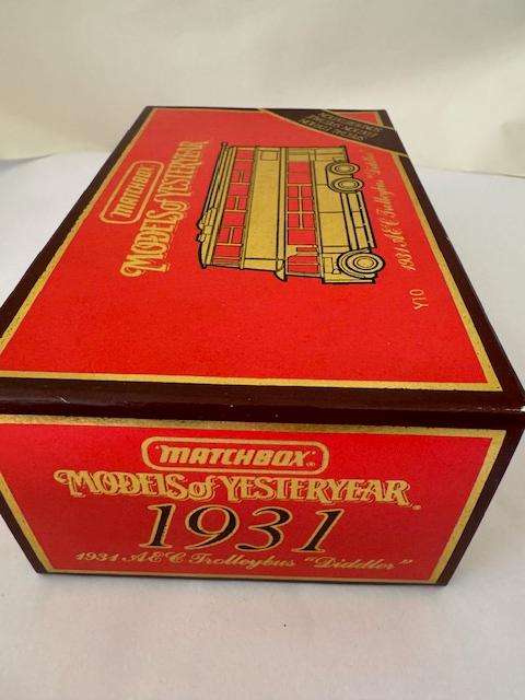 Matchbox MOYY Y10 - Special Edition - 1931 A&E Trolleybus "Diddler"