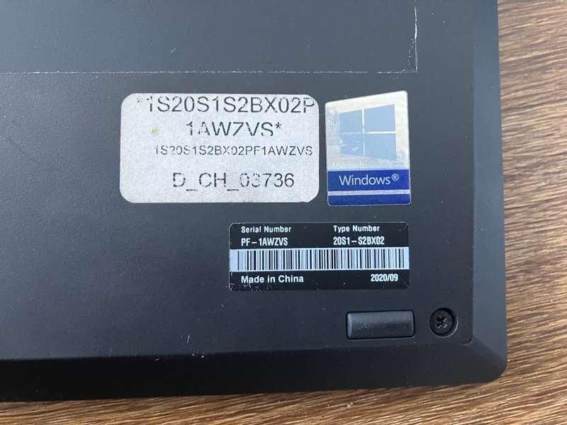 Lenovo T14 Gen 1 (type 20S0, 20S1) Laptop ThinkPad - good condition