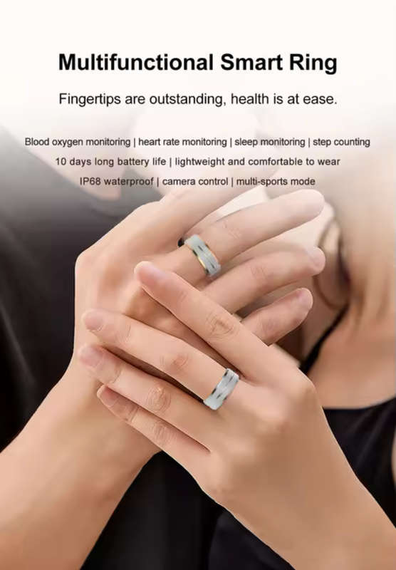 Smart Health Ring | Track Heart Rate, Sleep & More  Free Shipping!