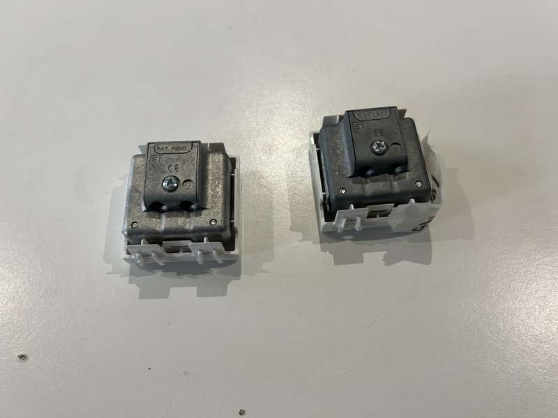 CHORUS 2M TV+FM DIRECT MALE TYPE CONNECTION WHITE GEWISS GW10381