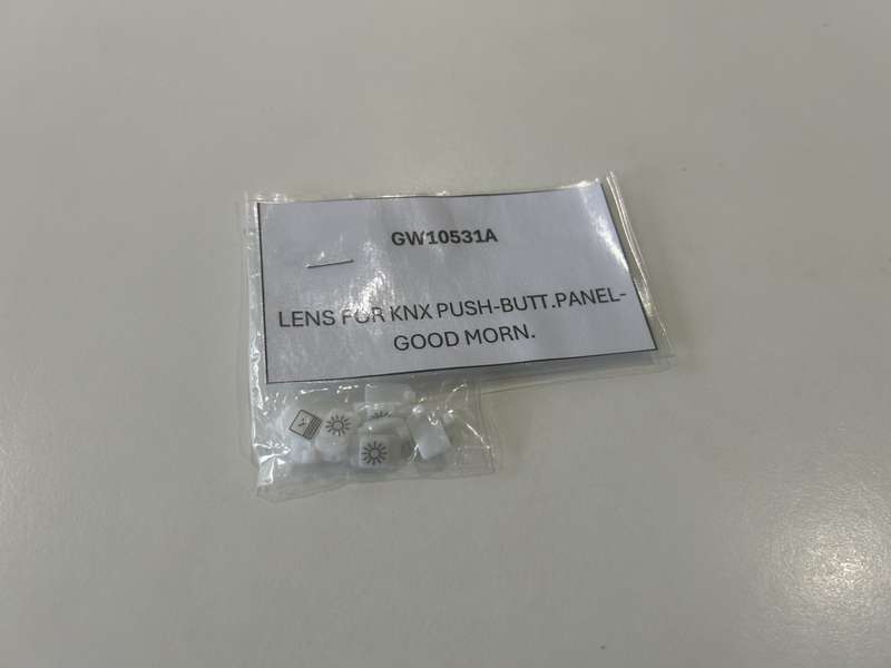 LENS FOR KNX PUSH-BUTT.PANEL-GOOD MORN. GW10531A