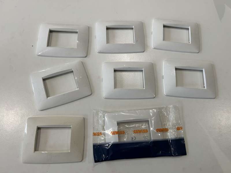 CHORUS ONE 3-GANG COVER PLATE MILK WHITE GW16103TB GEWISS
