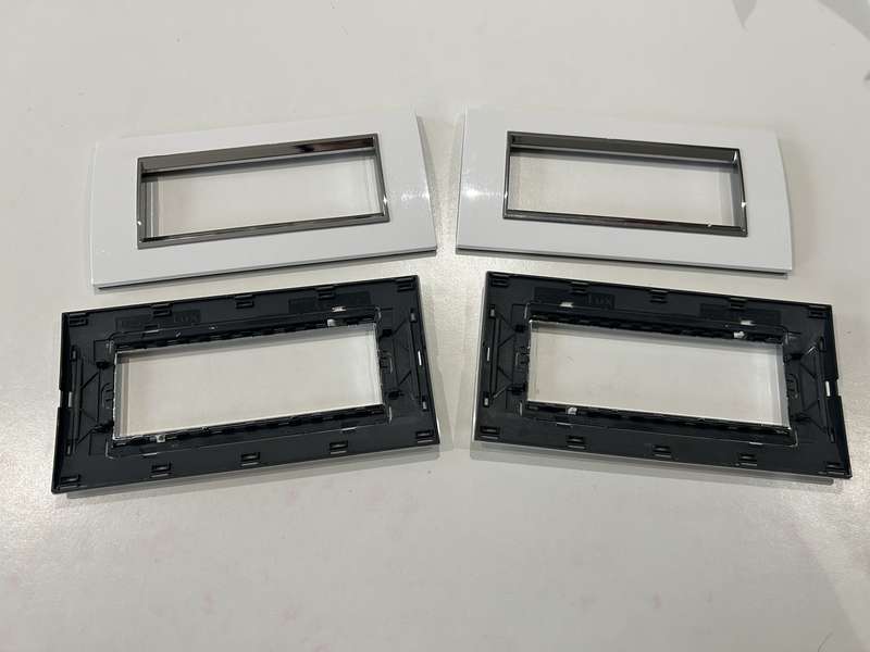 CHORUS LUX 6-GANG COVER PLATE STAINLESS STEEL GW16206TB