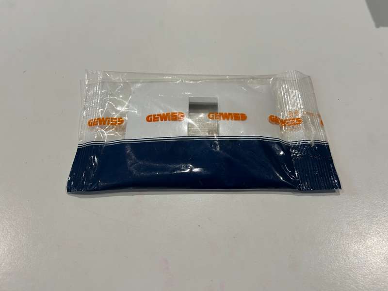 CHORUS ONE 1-GANG COVER PLATE WHITE GW16101TB GEWISS