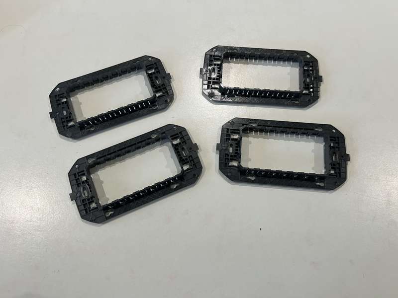 4X4 DOUBLE 3 GANG SUPPORT FRAME ( 3 + 3 MODULES) GW16835 GEWISS