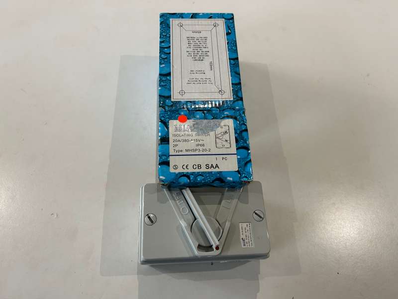 Mini IP66 Isolator 20A MHSP3-20-2