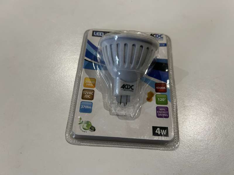 ACDC 12VAC COOL WHITE 60LED GU5.3 LIGHT MR16-3528-60-CW