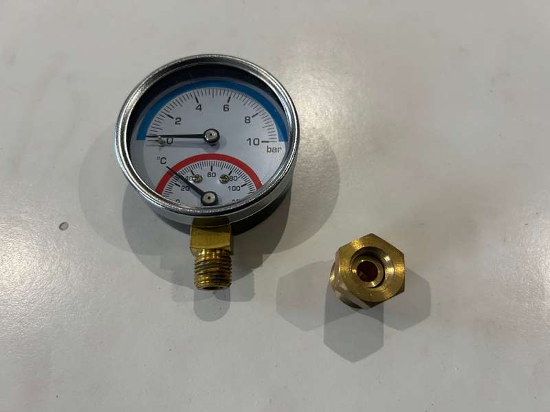 TEMPERATURE & PRESSURE GAUGE (UFH)