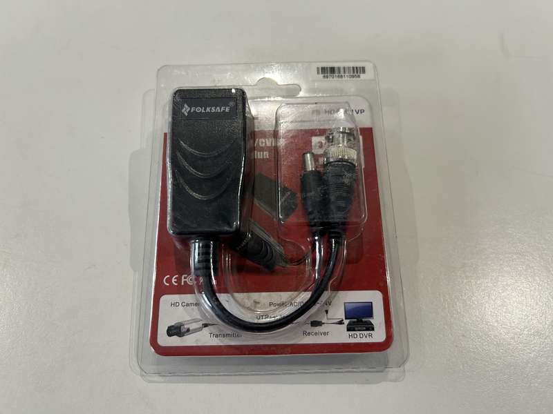 FOLKSAFE BALUN 1CH HD PWR PASSIVE AHD VID