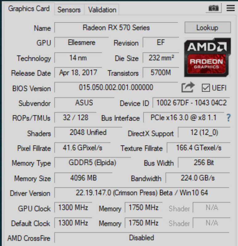 RX 570 4G GOOD CONDITION