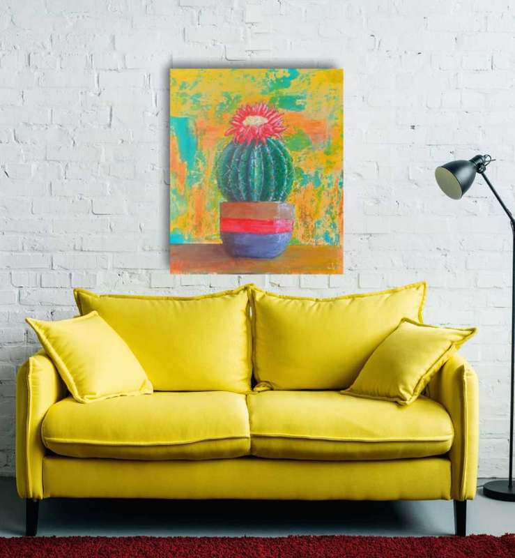 Original Acrylic painting " Beauty amongst the thorns" 35cm x 29cm