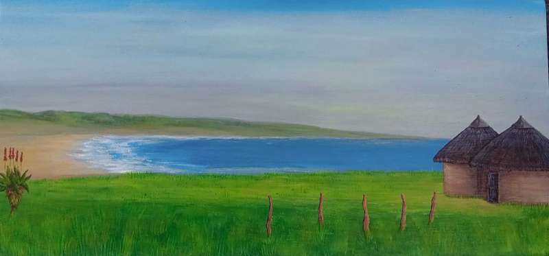 Original Acrylic Painting "A Place of Peace" 49cm x 23cm