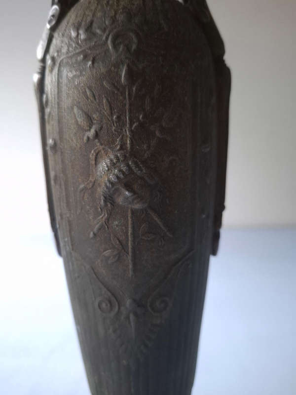 Iron Art Nouveau Candle Sticks