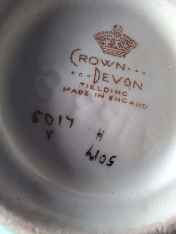 Art Deco Crown Devon Handpainted Decorative Jug