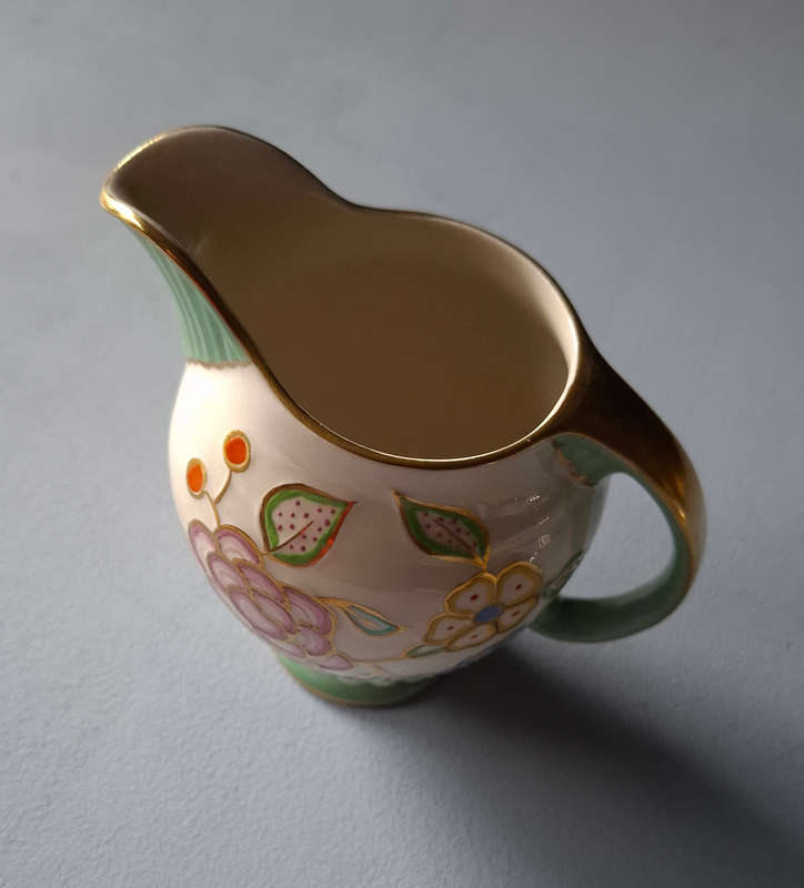Art Deco Crown Devon Handpainted Decorative Jug