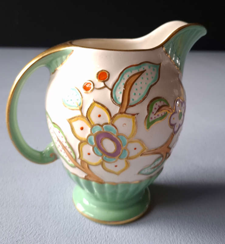 Art Deco Crown Devon Handpainted Decorative Jug