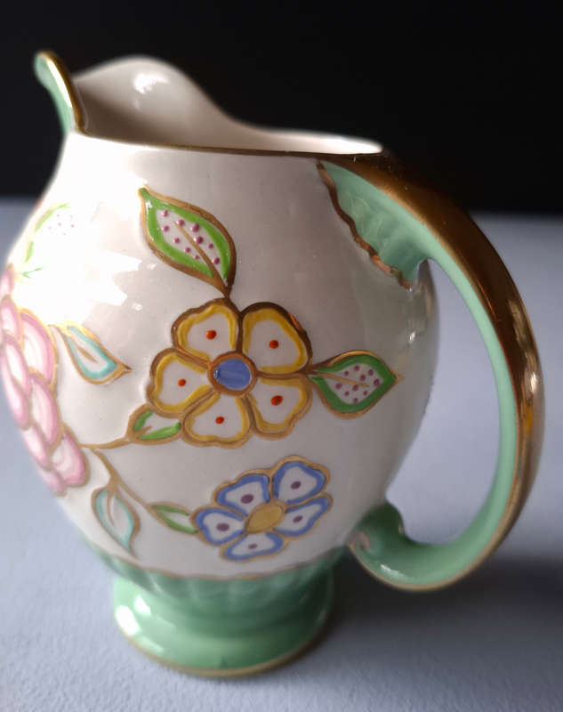 Art Deco Crown Devon Handpainted Decorative Jug
