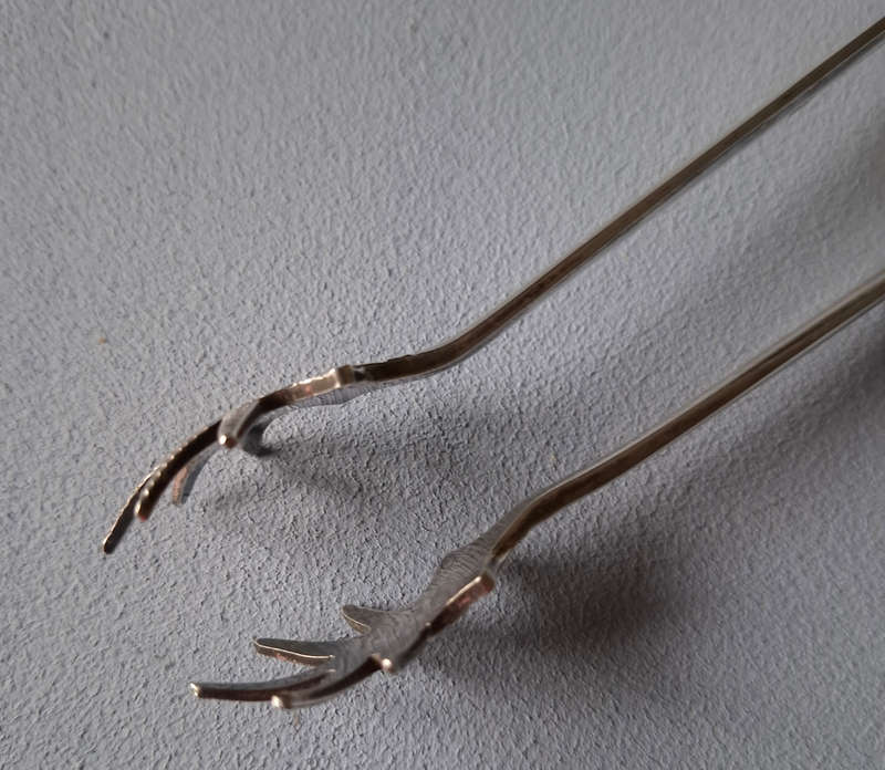 Vintage Silver Plated Sheffield Bird Talon Sugar Nips/Tongs