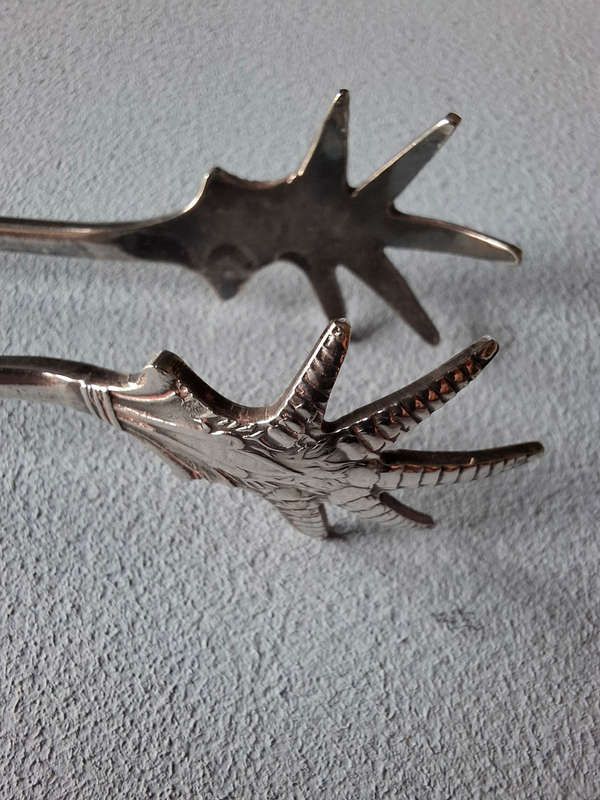 Vintage Silver Plated Sheffield Bird Talon Sugar Nips/Tongs