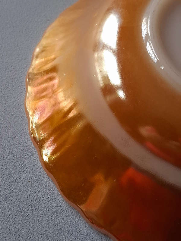 Anchor Hocking Fire-King Serving Bowl - Carnival Glass