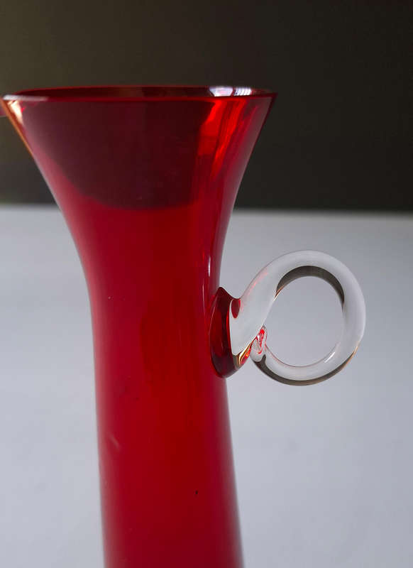 Venetian Red Glass Vase