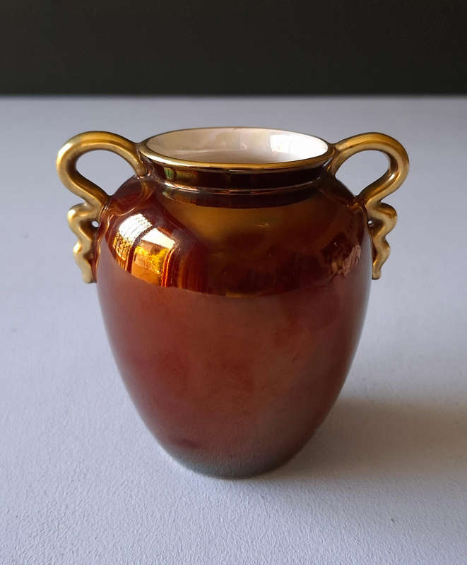 Carlton Ware Rouge Royale 2-handled Lustre Vase